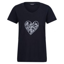 Koszulka Damska Filandra VIII Amore Heart. Niebieskie bluzki damskie Regatta, bez wzorów, sportowe, bez kołnierzyka, bez ramiączek. Za 34.99 zł.