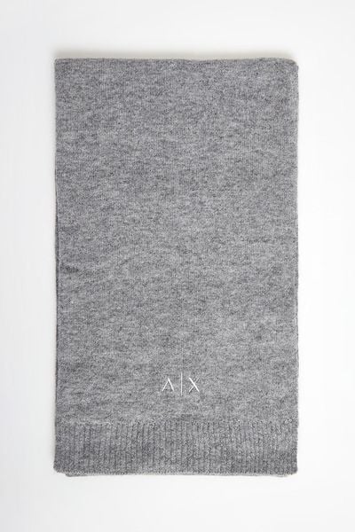 Szal damski wełniany ARMANI EXCHANGE. Szaliki i kominy damskie Armani Exchange, bez wzorów, z wełny. W wyprzedaży za 363.35 zł.