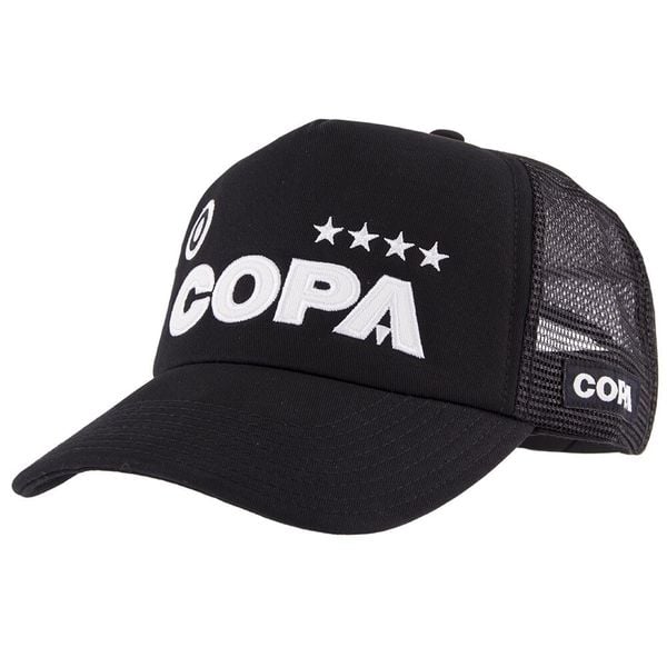 Czapka Dla Dorosłych - Campioni - Czarna. Czarne czapki męskie COPA FOOTBALL, bez wzorów, z materiału. Za 126.98 zł.