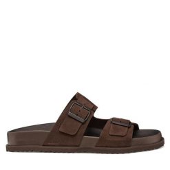 Klapki Geox. Brązowe klapki i japonki męskie Geox. Za 359.99 zł.