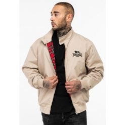 Kurtka z dresu Lonsdale Classic. Brązowe kurtki męskie Lonsdale, bez wzorów, z dresówki, sportowe, bez kaptura. Za 368.10 zł.
