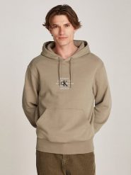 CALVIN KLEIN JEANS Bluza w kolorze jasnobrązowym rozmiar: XXL. Brązowe bluzy z kapturem męskie Calvin Klein Jeans, xxl, z bawełny. Za 210.81 zł.