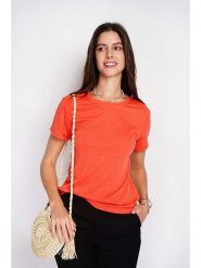 William de Faye Koszulka w kolorze pomarańczowym rozmiar: 42. Pomarańczowe bluzki damskie William De Faye, bez wzorów, klasyczne, bez kołnierzyka, bez ramiączek. Za 56.99 zł.