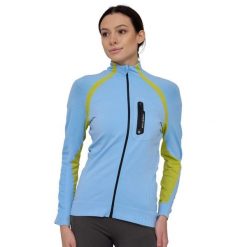 Bluza dresowa termoaktywna rozpinana damska Brubeck ACTIVE PRO. Niebieskie bluzy bez kaptura damskie Brubeck, z dresówki. Za 254.15 zł.