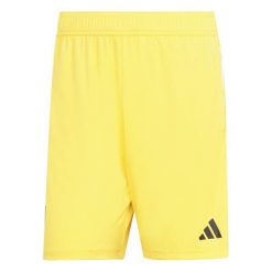 Szorty treningowe Juventus Turin 2023/24. Brązowe szorty męskie Adidas, bez kołnierzyka. W wyprzedaży za 134.00 zł.