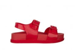 Sandały Melissa Wide Platform AD Red 010363, Czerwony, Guma - 40. Czerwone sandały damskie Melissa, bez wzorów, z gumy, bez obcasa. W wyprzedaży za 179.10 zł.