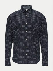 S.Oliver Koszula 2149815 Granatowy Slim Fit. Niebieskie koszule męskie S.Oliver, m, bez wzorów, z bawełny, bez kołnierzyka, bez ramiączek. Za 119.99 zł.