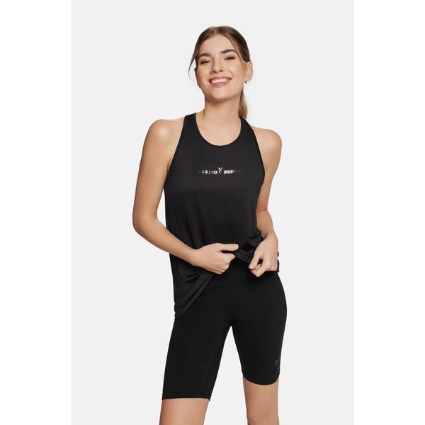 Bluzka fitness damska heat Cardiobunny na ramiączka. Czarne bluzki damskie Cardio Bunny, bez kołnierzyka, bez ramiączek. Za 36.99 zł.