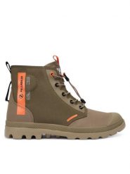 Palladium Trapery Pampa Lite Journey 79539-325-M Zielony. Zielone buty zimowe męskie Palladium, z materiału, bez zapięcia. Za 499.99 zł.