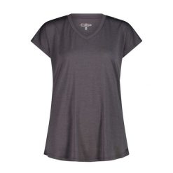 Koszulka damska turystyczna CMP 35N5586. Szare bluzki damskie CMP, l, bez wzorów, sportowe, bez kołnierzyka, bez ramiączek. Za 159.00 zł.
