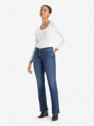 Levi's Dżinsy - Flare fit - w kolorze granatowym rozmiar: W25/L32. Niebieskie jeansy damskie Levi's. Za 153.71 zł.