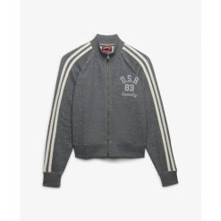 Kurtka damska Superdry Athletic Essentials. Szare kurtki damskie Superdry., m, bez wzorów, z dresówki, bez kaptura. Za 302.35 zł.
