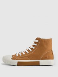 4F Wysokie trampki ALTHERA męskie - brązowe 43. Brązowe trampki i tenisówki męskie 4f, bez wzorów, z bawełny, za kostkę, bez zapięcia. Za 169.99 zł.