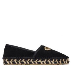 Espadryle LOVE MOSCHINO. Czarne espadryle damskie Love Moschino, bez wzorów, bez obcasa. Za 809.99 zł.