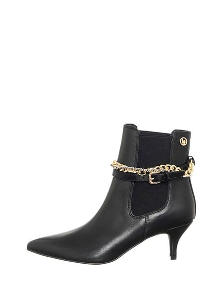 Liu Jo Botki w kolorze czarnym rozmiar: 38. Czarne botki damskie Liu Jo, z materiału, eleganckie, bez obcasa, na szpilce, bez zapięcia. Za 416.95 zł.