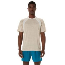 Koszulka Asics Road SS Top Crema. Białe t-shirty damskie Asics, l, bez wzorów, z materiału, bez kołnierzyka. Za 207.00 zł.