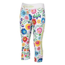 Legginsy sportowe damskie EXTREME HOBBY FOLK 2 3/4. Białe bielizna termoaktywna damska EXTREME HOBBY, l, bez wzorów, z elastanu. Za 179.00 zł.