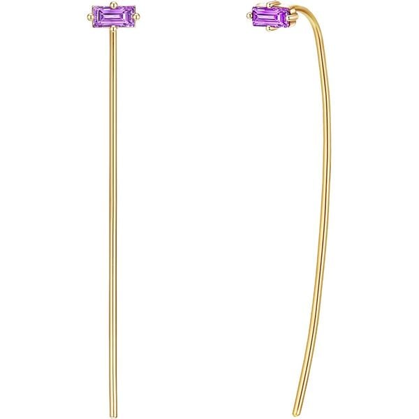 Glanzstücke München Kolczyki wiszące srebrne srebro wysokiej próby Cyrkonia różowe złoto 1 ct Damski. Czerwone kolczyki damskie Glanzstücke München, z cyrkonią, pozłacane. Za 109.99 zł.