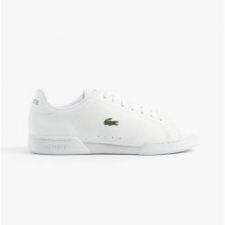 Buty sportowe męskie Lacoste Carnaby Cup 125 2. Białe buty sportowe na co dzień męskie Lacoste, ze skóry, bez zapięcia. Za 379.00 zł.