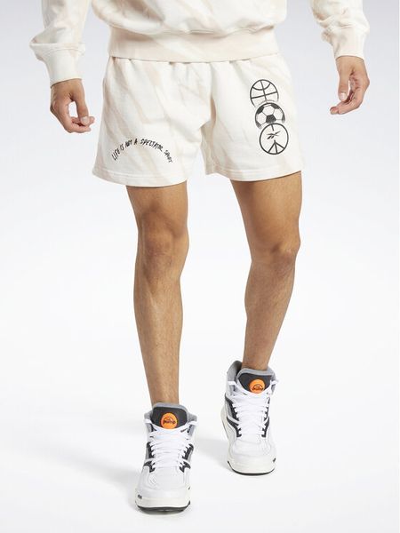 Reebok Szorty sportowe Classics Block Party Shorts HT8180 Biały. Białe szorty męskie Reebok, bez wzorów, z bawełny, sportowe. Za 129.99 zł.