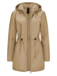 Milestone Płaszcz przejściowy "Brittney" w kolorze beżowym rozmiar: 48. Brązowe płaszcze damskie Milestone, bez wzorów. Za 347.99 zł.