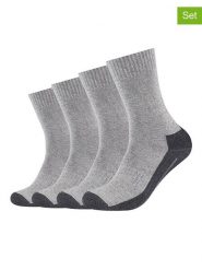 Camano Skarpety (4 pary) w kolorze szarym rozmiar: 35-38. Szare skarpetki męskie camano, bez wzorów, ze splotem. Za 54.95 zł.