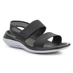 Sandały Crocs LiteRide 360 Sandal 206711-02G czarne. Czarne sandały męskie z materiału, bez zapięcia. Za 374.47 zł.
