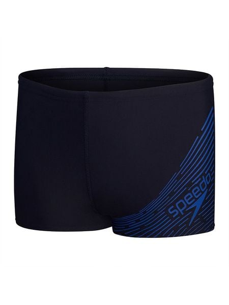Speedo Kąpielówki "Eco Medley" w kolorze czarno-granatowym rozmiar: 128. Czarne kąpielówki męskie Speedo, bez wzorów, z materiału. Za 65.54 zł.