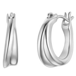 Glanzstücke München Kolczyki kola ze srebra próby 925 w kolorze srebrnym 1 ct Damski. Szare kolczyki damskie Glanzstücke München, srebrne. Za 279.99 zł.