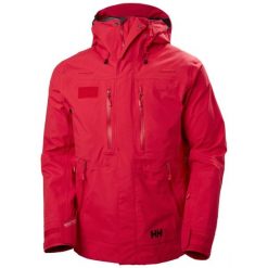 Kurtka narciarska Helly Hansen Unibock Shell. Czerwone kurtki męskie Helly Hansen, na zimę, m, bez wzorów, sportowe, bez kaptura. Za 2,427.00 zł.
