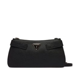 Torebka Guess. Czarne listonoszki damskie Guess, z aplikacjami, bez dodatków. Za 549.99 zł.