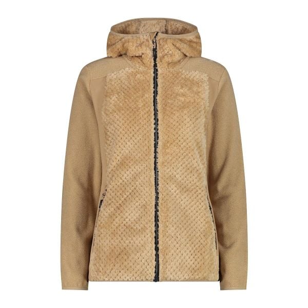 Bluza damska turystyczna CMP 34P3076. Brązowe bluzy bez kaptura damskie CMP, na zimę, l, z dzianiny. Za 305.30 zł.