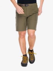 Spodenki turystyczne męskie Mons Royale Escapade Shorts. Zielone szorty męskie Mons Royale, z materiału, bez kołnierzyka. Za 554.39 zł.