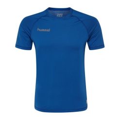 Koszulka termoaktywna dla dorosłych Hummel First Performance Jersey S/S. Niebieskie bielizna termoaktywna męska HUMMEL, l, bez wzorów, z jersey. Za 70.00 zł.