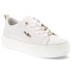 Białe Sneakersy Filippo Stylowe Obuwie Damskie Z Broszką. Białe broszki damskie Filippo, z diamentem, złote. Za 169.00 zł.