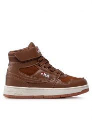 Fila Sneakersy Arcade Velcro Mid FFK0080.70012 Brązowy. Brązowe trampki i tenisówki chłopięce Fila, bez wzorów, ze skóry, bez zapięcia. Za 199.99 zł.