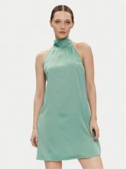 YAS Sukienka koktajlowa Dottea 26032326 Zielony Slim Fit. Zielone sukienki damskie YAS, m, bez wzorów, z syntetyku, wizytowe, bez kołnierzyka, bez ramiączek. Za 159.99 zł.