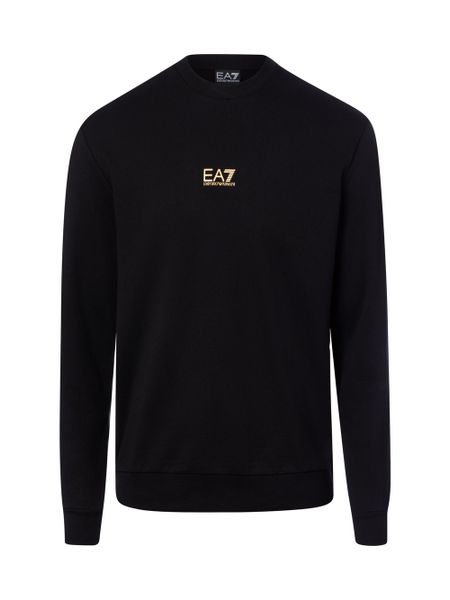 EA7 Emporio Armani Bluza Mężczyźni Bawełna (100%) czarny, XL. Czarne bluzy bez kaptura męskie EA7 Emporio Armani, m, z bawełny. Za 449.95 zł.