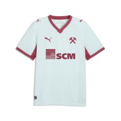 Męska koszulka wyjazdowa Szachtar Donieck 26/27 PUMA. Niebieskie t-shirty sportowe męskie Puma, m, z materiału, bez ramiączek, do piłki nożnej. Za 429.00 zł.
