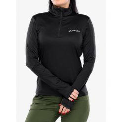 Bluza polarowa damska Vaude Livigno Halfzip II. Czarne bluzy bez kaptura damskie Vaude, l, z polaru. Za 209.99 zł.