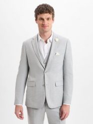 Finshley & Harding kurtka modułowa - Steven Mężczyźni Modern Fit wiskoza szary, 27. Szare kurtki męskie Finshley & Harding, m, bez wzorów, z materiału, bez kaptura. Za 799.95 zł.