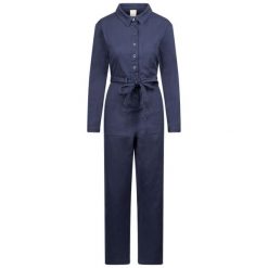 Trespass Mira - Damski kombinezon casualowy granatowy. Niebieskie kombinezony damskie Trespass, bez wzorów, z tkaniny, sportowe, bez kołnierzyka, bez ramiączek, długie. Za 361.99 zł.