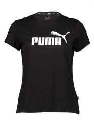 Puma Koszulka "Essential" w kolorze czarnym rozmiar: S. Czarne bluzki damskie Puma, s, bez wzorów, z bawełny, bez kołnierzyka, bez ramiączek. Za 79.03 zł.