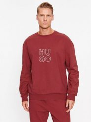 Hugo Bluza 50501590 Czerwony Regular Fit. Czerwone bluzy bez kaptura męskie Hugo, l, z bawełny. Za 239.99 zł.