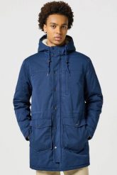 WRANGLER MĘSKA KURTKA ZIMOWA HEAVY PUFFER JACKET NAVY 112357276 W44K017358. Niebieskie kurtki męskie Wrangler, na zimę, m, bez wzorów, bez kaptura. Za 459.99 zł.