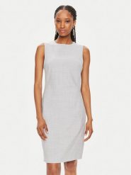 Calvin Klein Sukienka koktajlowa K20K207577 Szary Slim Fit. Szare sukienki damskie CALVIN KLEIN, bez wzorów, z syntetyku, wizytowe, bez kołnierzyka, bez ramiączek. Za 619.99 zł.