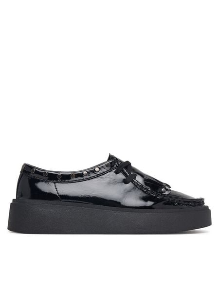 Clarks Półbuty Torview W 26327997 Czarny. Czarne półbuty damskie Clarks, bez wzorów, z lakierowanej skóry, bez obcasa, na płaskiej podeszwie. Za 569.99 zł.