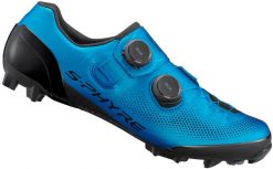 Rower szosowy - buty kolarskie SH-XC903 S-PHYRE, niebieskie. Niebieskie buty wizytowe męskie SHIMANO, z gumy, bez zapięcia. Za 1,701.35 zł.