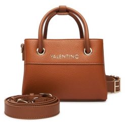 Torebka Valentino. Brązowe torebki klasyczne damskie Valentino, bez wzorów, bez dodatków. Za 659.99 zł.