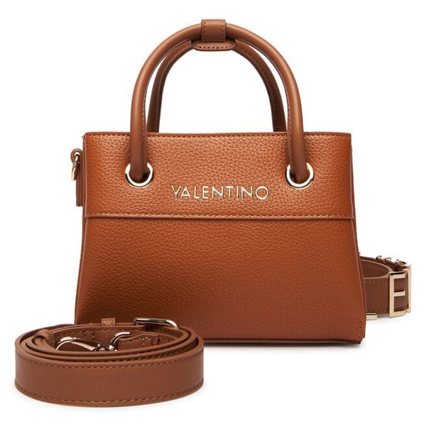 Torebka Valentino. Brązowe torebki klasyczne damskie Valentino, bez wzorów, bez dodatków. Za 512.99 zł.